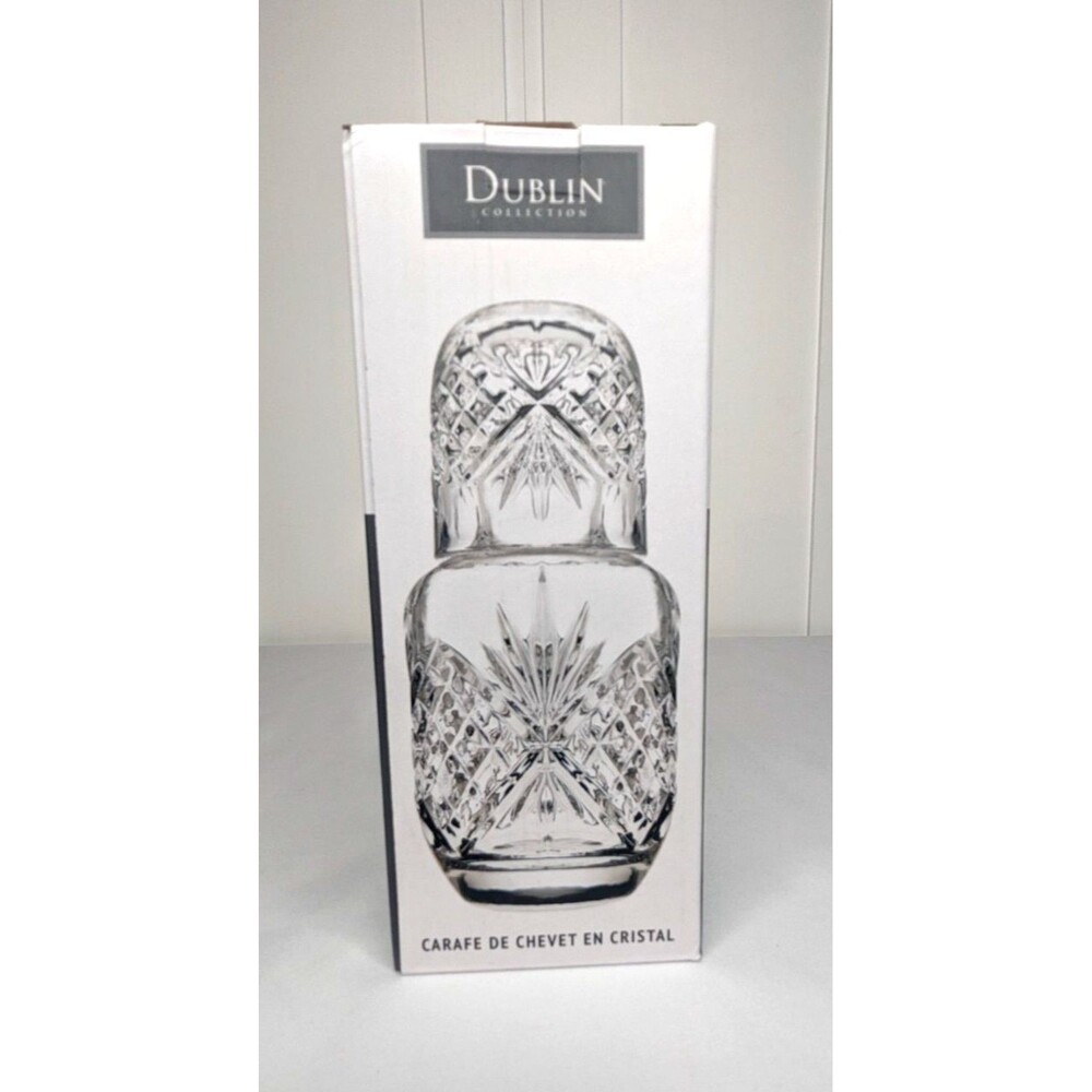 Godinger Crystal Night Carafe - Dublin Collection, Drinking Glass & Carafe, NWT